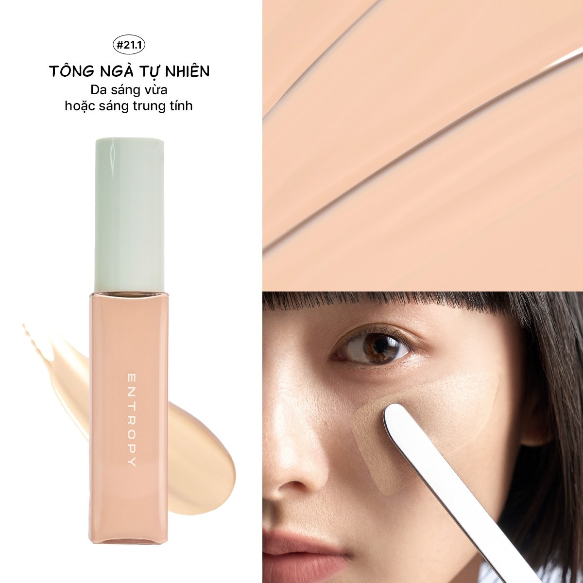 Kem Nền Entropy Organza Fit Spatula Foundation 40g . image