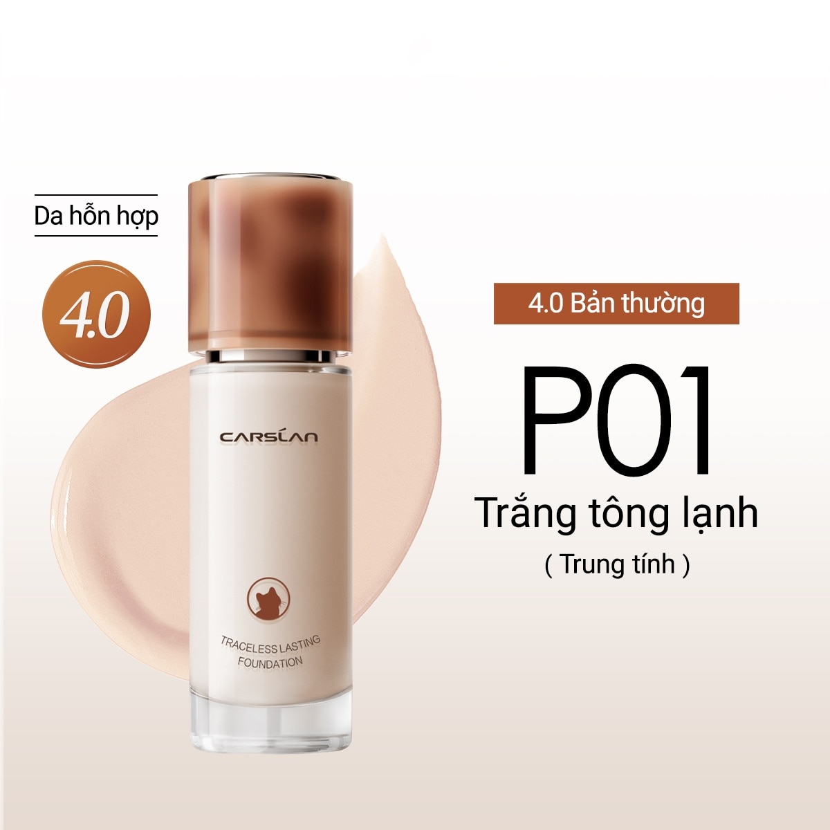 Carslan Traceless Lasting Foundation 30g .#P01 image
