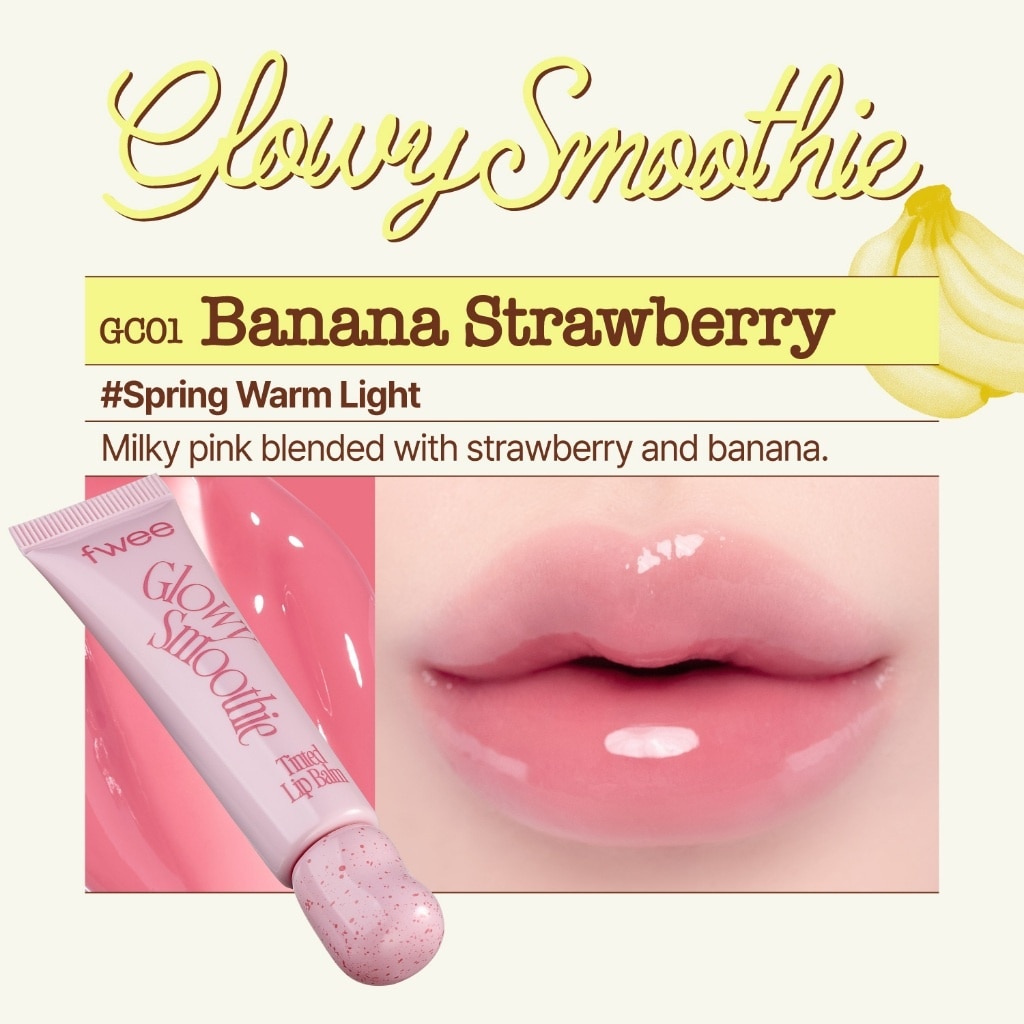 Son Dưỡng Có Màu Fwee Glowy Smoothie Tinted Lip Balm 9.5g . image