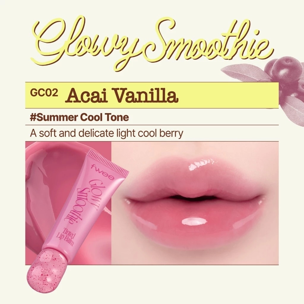 Son Dưỡng Có Màu Fwee Glowy Smoothie Tinted Lip Balm 9.5g . image