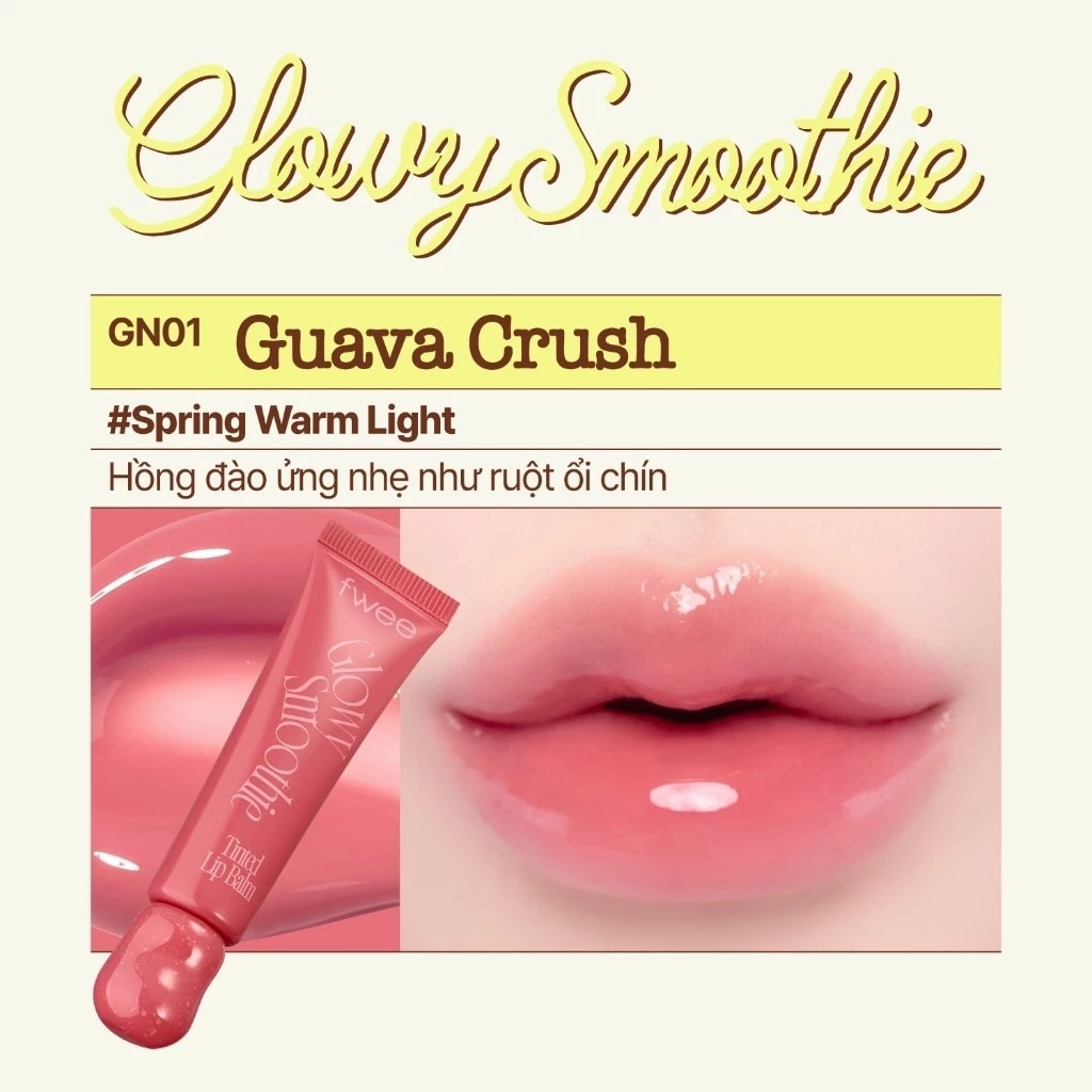 Son Dưỡng Có Màu Fwee Glowy Smoothie Tinted Lip Balm 9.5g . image