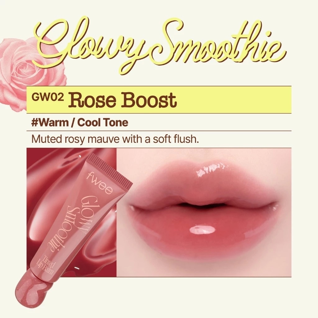 Son Dưỡng Có Màu Fwee Glowy Smoothie Tinted Lip Balm 9.5g . image