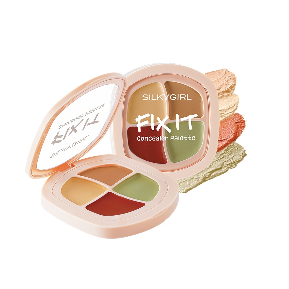 Bảng Che Khuyết Điểm 4 Ô Silkygirl Fix It Concealer Palette 7.2g . image