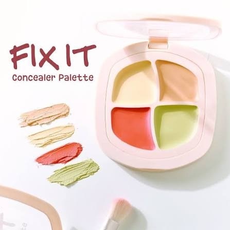 Bảng Che Khuyết Điểm 4 Ô Silkygirl Fix It Concealer Palette 7.2g . image