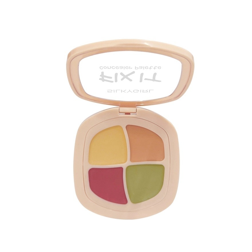 Bảng Che Khuyết Điểm 4 Ô Silkygirl Fix It Concealer Palette 7.2g . image