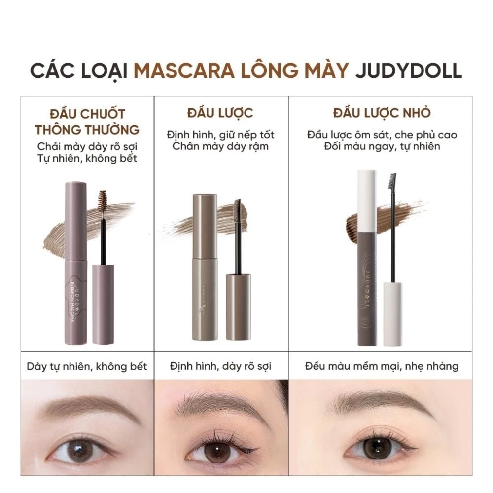 Mascara Lông Mày Judydoll Precision & Longwear Browcara 4.5g . image