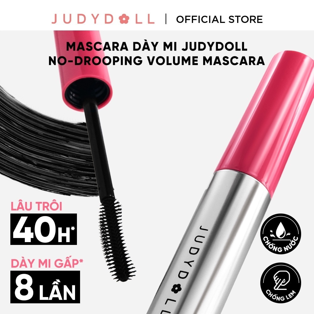 Mascara Dày & Cong Mi Judydoll No Drooping Volume Mascara 7g . image