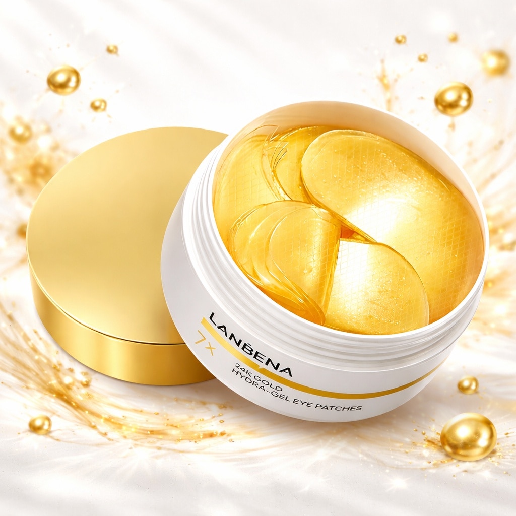 Lanbena 24K Gold Hydra Gel Eye Patches 60pcs image