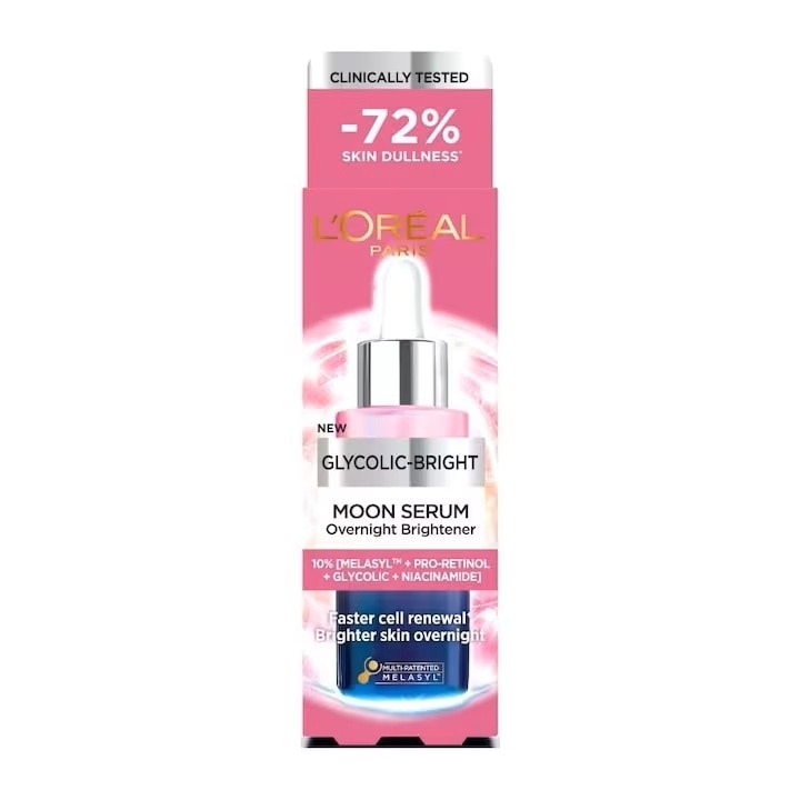 L'oreal Paris Glycolic Bright Moon Serum Overnight Brightener 30ml image