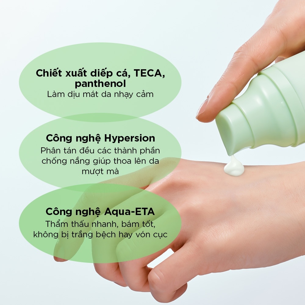 Kem Chống Nắng Dịu Nhẹ Abib Heartleaf Mild Sunscreen Relief Tube SPF50+PA++++ 50ml image