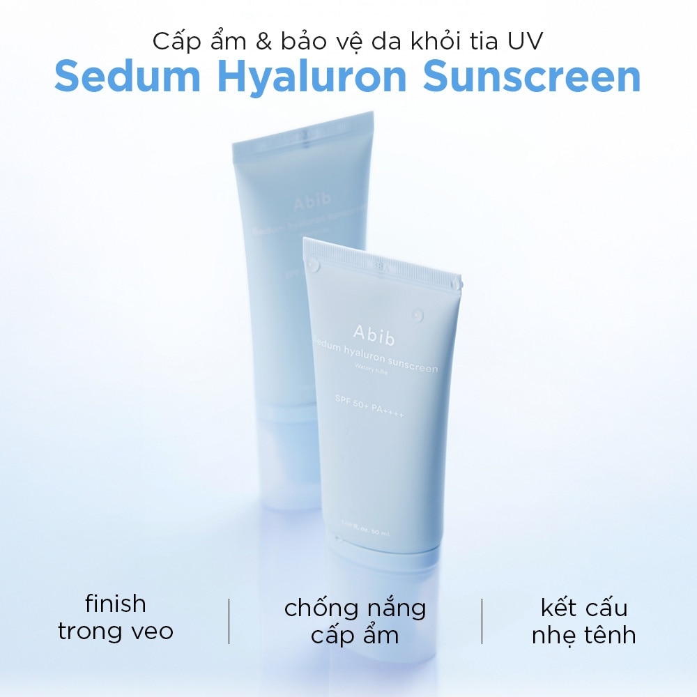 Kem Chống Nắng Cấp Ẩm Abib Sedum Hyaluron Sunscreen Watery Tube SPF50+PA++++ 50ml image