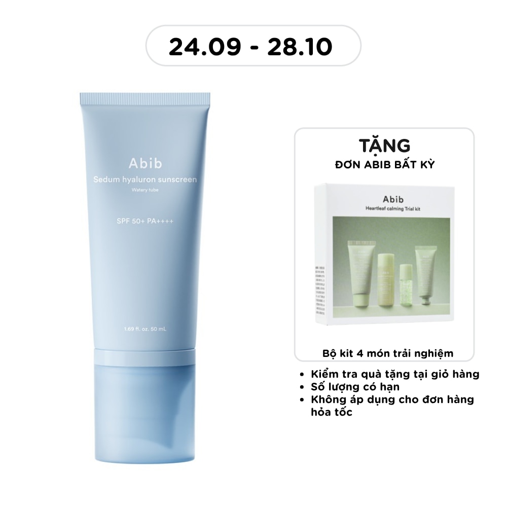 Abib Sedum Hyaluron Sunscreen Watery Tube SPF50+PA++++ 50ml