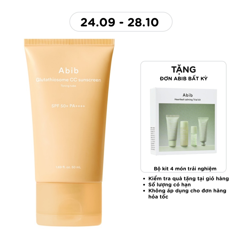 Abib Glutathiosome CC Sunscreen Toning Tube SPF50+PA++++ 50ml