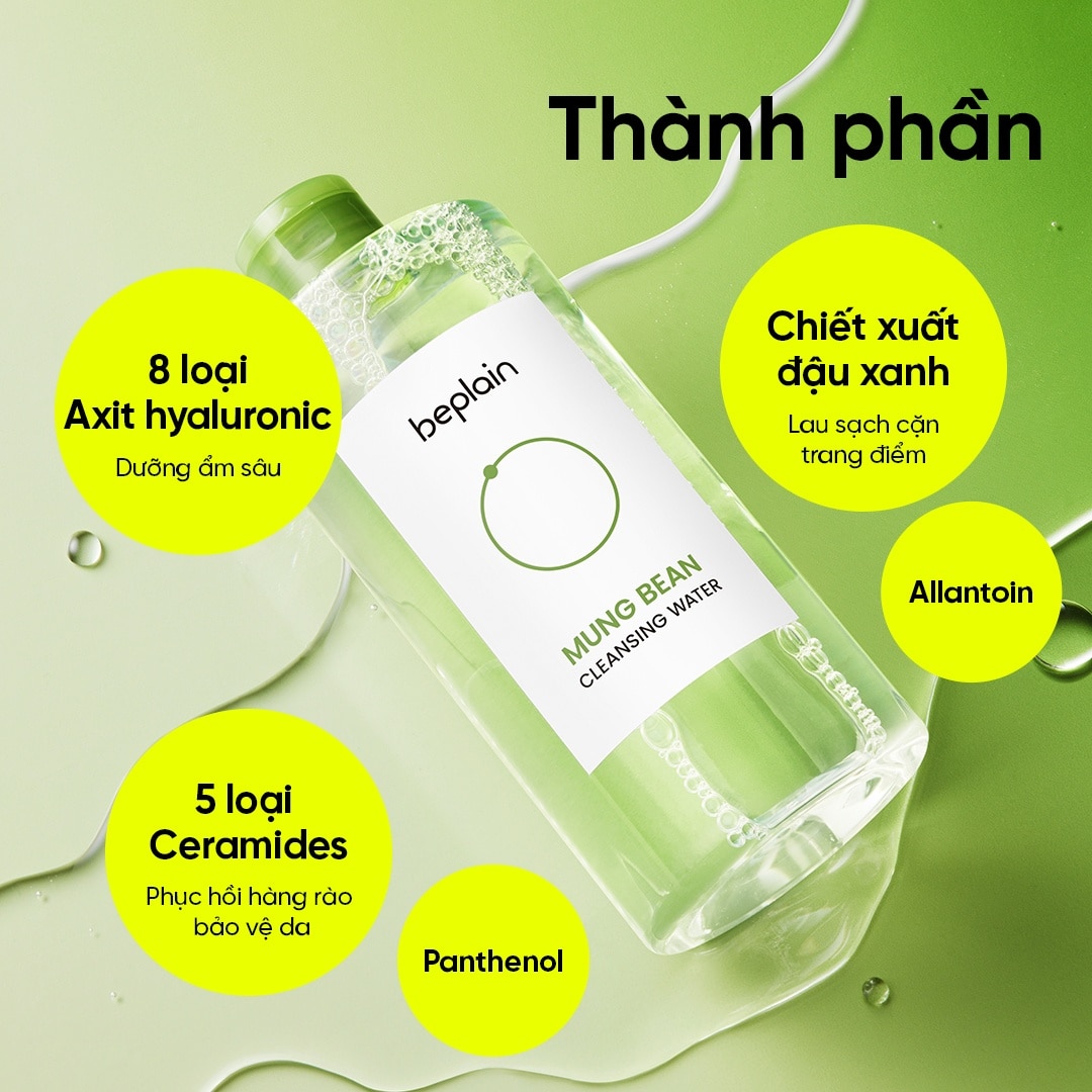 Beplain Mung Bean Cleansing Water 400ml image