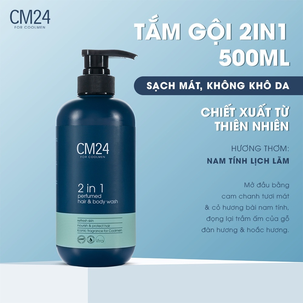 CM24 For Coolmen 2in1 Perfumed Body Wash 500ml image