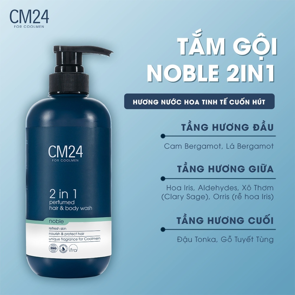 CM24 For Coolmen 2in1 Perfumed Body Wash Noble 500ml image