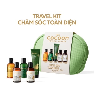 COCOON Combo Cocoon (Gội & Xả Bưởi + Gel Tắm Đường Thốt Nốt + Gel Rửa Mặt & Nước Tẩy Trang Bí Đao 50ml+Ví) image
