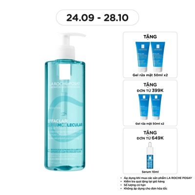 LA ROCHE POSAY Gel Rửa Mặt La Roche Posay Effaclar Supramolecular Giảm Dầu Và Thông Thoáng Lỗ Chân Lông 400ml image