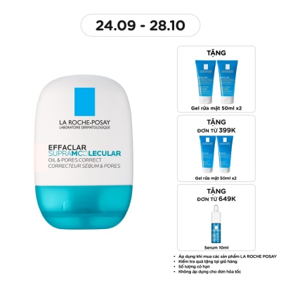 LA ROCHE POSAY Kem Dưỡng La Roche Posay Effaclar Supramolecular Cấp Ẩm, Giảm Dầu Và Thông Thoáng Lỗ Chân Lông 40ml image
