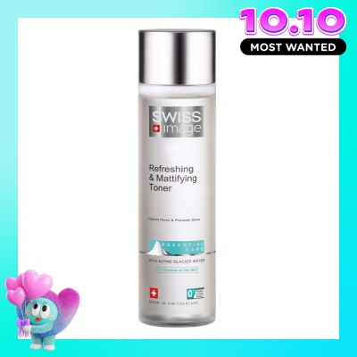 SWISS IMAGE Nước Cân Bằng Swiss Image Refreshing & Mattifying Toner Cho Da Dầu Mụn 200ml image