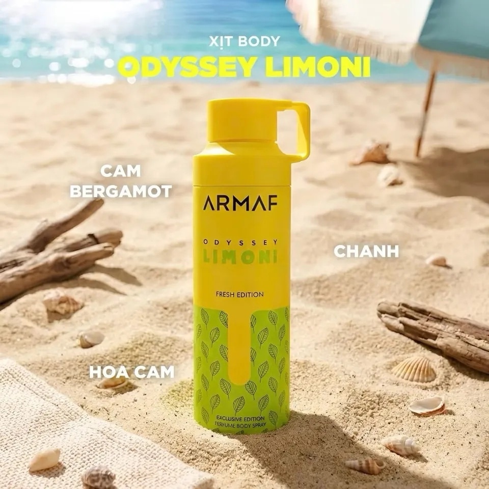 Armaf Odyssey Limoni Fresh Edition Perfume Body Spray 200ml image