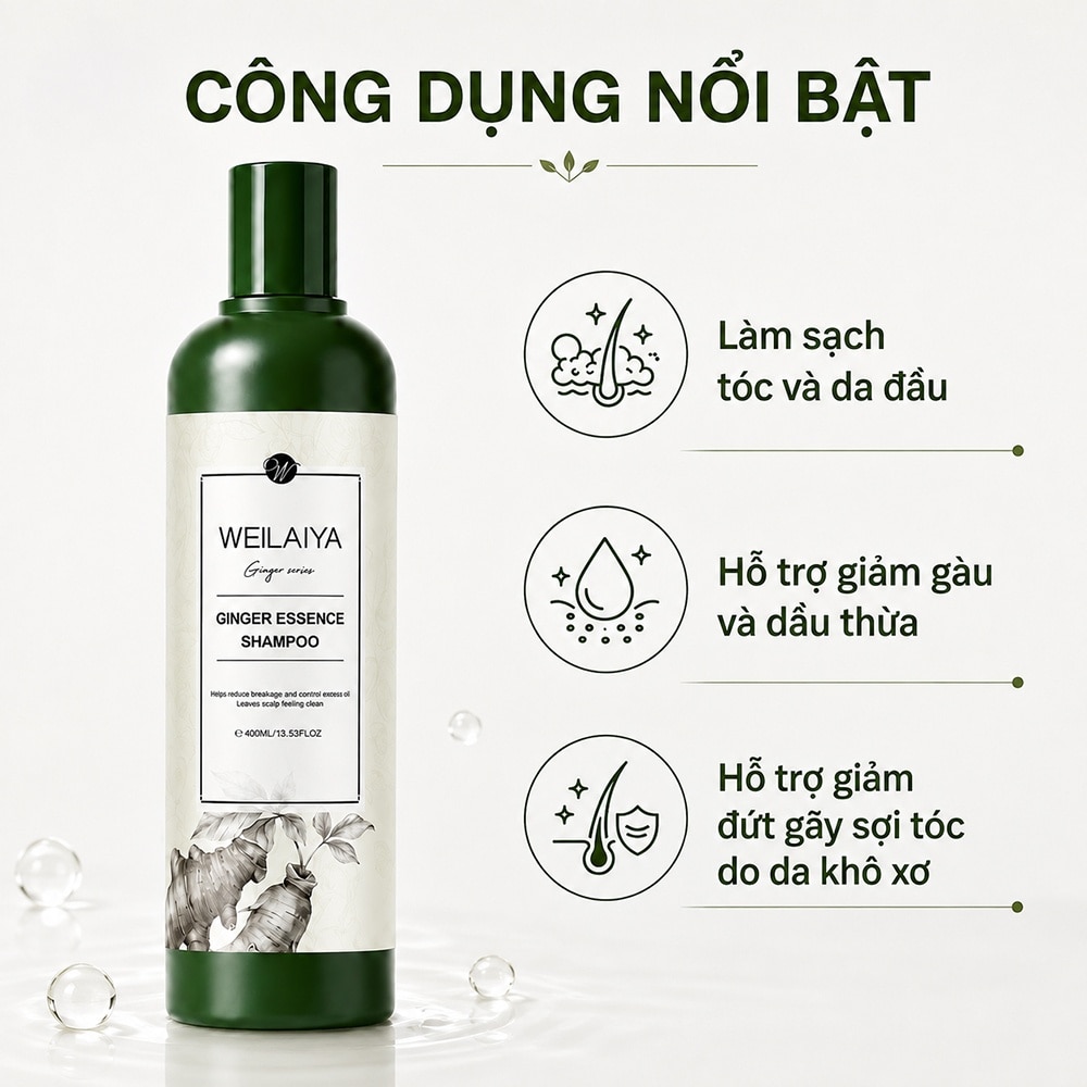 Weilaiya Ginger Essence Shampoo 400ml image
