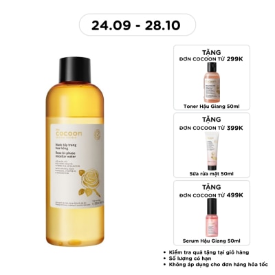 COCOON Nước Tẩy Trang Cocoon Rose Hoa Hồng Làm Sạch Da Và Cấp Ẩm 500ml image