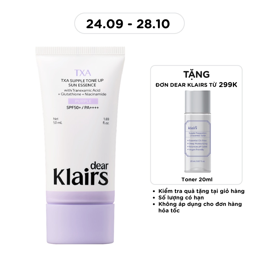 Dear Klairs TXA Supple Tone Up Sun Essence SPF50+ PA++++ 50ml