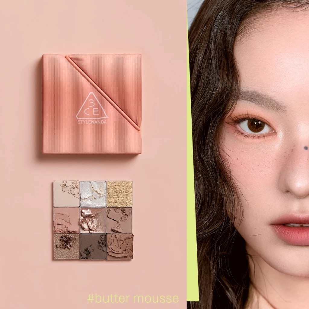Bảng Phấn Mắt 9 Màu 3CE Multi Eye Color Palette The Textile 8g . image