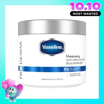 VASELINE Kem Dưỡng Ẩm Cho Mặt Và Cơ Thể Vaseline Pro Derma Moisturising Repair Cream Body & Face 360g image
