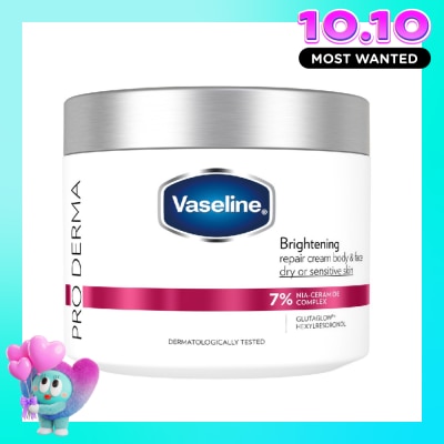 VASELINE Kem Dưỡng Sáng Da Cho Mặt Và Cơ Thể Vaseline Pro Derma Brightening Repair Cream Body & Face 360g image