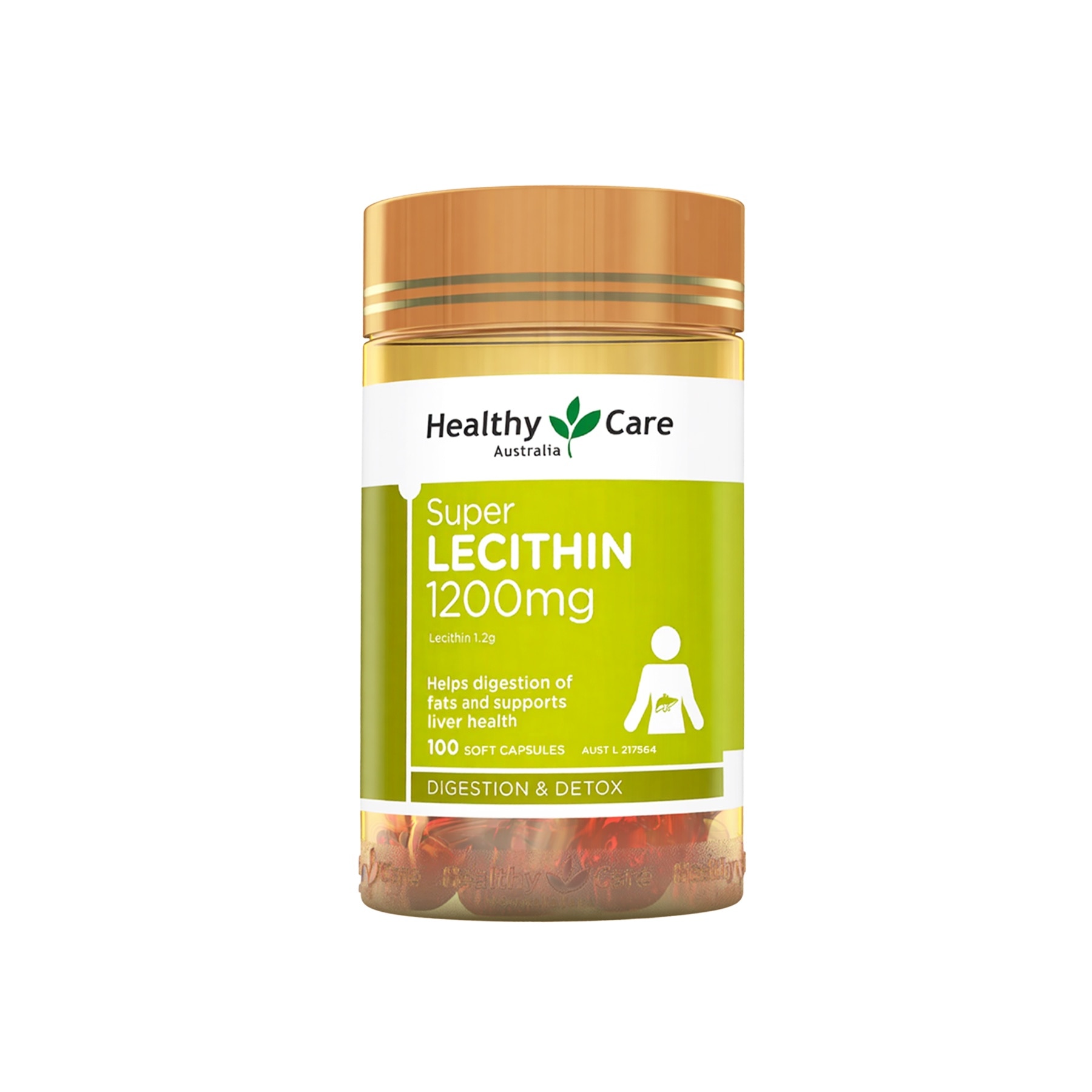 Healthy Care Super Lecithin 1200mg 100 Tablets image