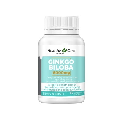 HEALTHY CARE Healthy Care Ginkgo Biloba 6000mg 60 Tablets image