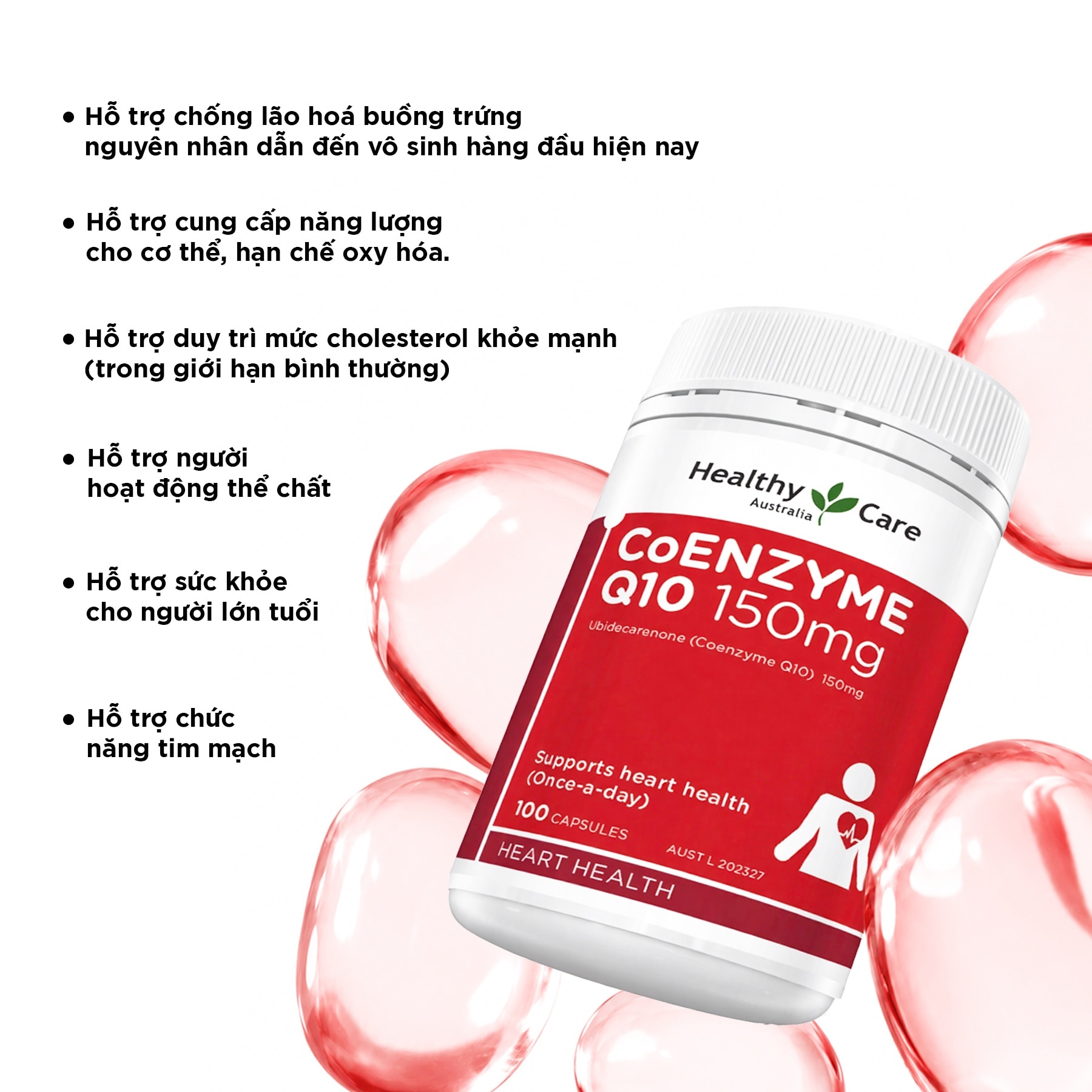 Healthy Care Coenzyme Q10 150mg 100 Tablets image