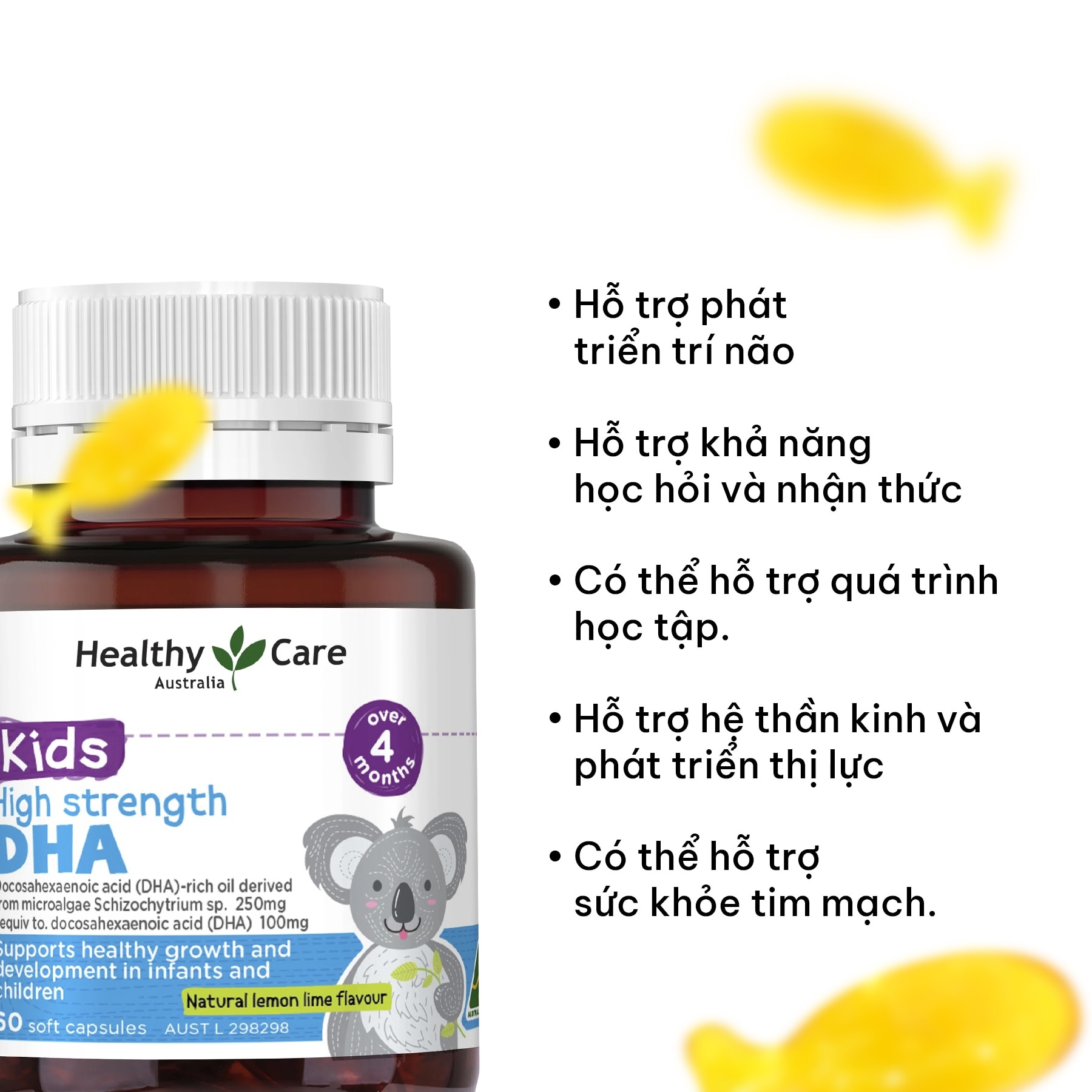 Healthy Care Kids High Strength 250mg 60 Tablets image