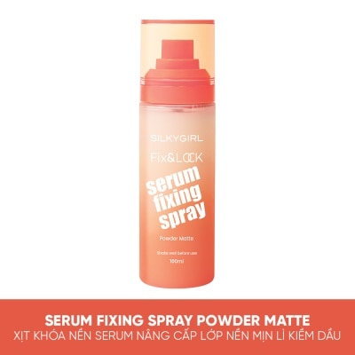 SILKYGIRL Xịt Khóa Nền Mịn Lì Silkygirl Fix & Lock Serum Fixing Spray Powder Matte 100ml image