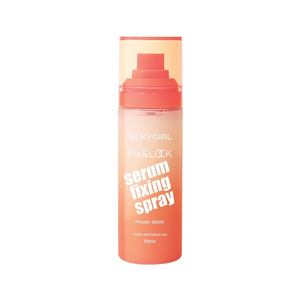 Xịt Khóa Nền Mịn Lì Silkygirl Fix & Lock Serum Fixing Spray Powder Matte 100ml image