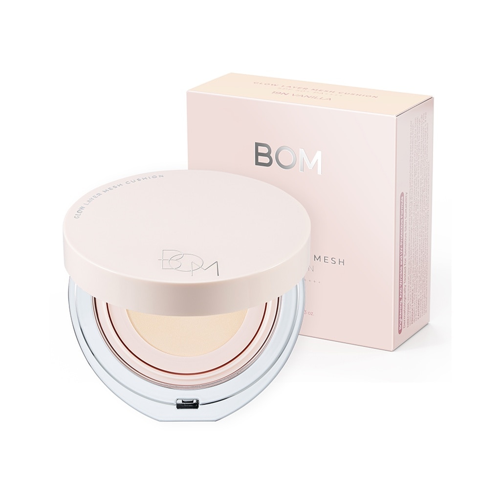 Phấn Nước Chống Nắng Và Che Khuyết Điểm BOM Glow Layer Mesh Cushion SPF50+ PA++++ 15g . image