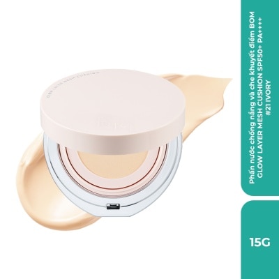 BOM Phấn Nước Chống Nắng Và Che Khuyết Điểm BOM Glow Layer Mesh Cushion SPF50+ PA++++ 15g . image