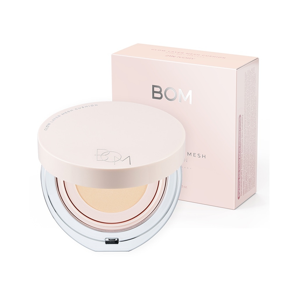 Phấn Nước Chống Nắng Và Che Khuyết Điểm BOM Glow Layer Mesh Cushion SPF50+ PA++++ 15g . image