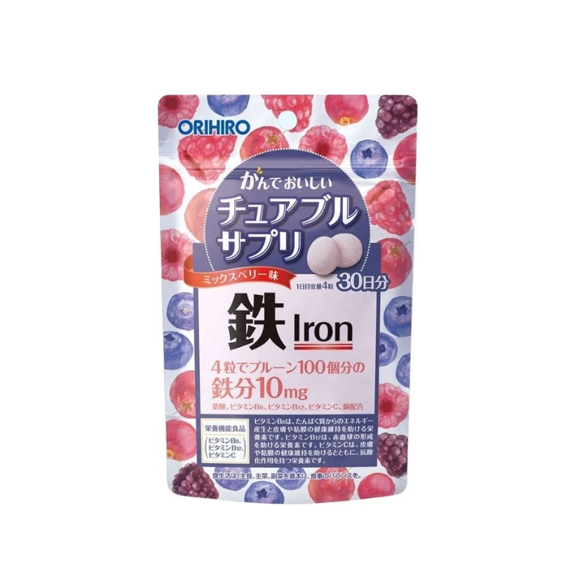 Thực Phẩm Bổ Sung Orihiro Iron + Folic Acid 120 Viên image