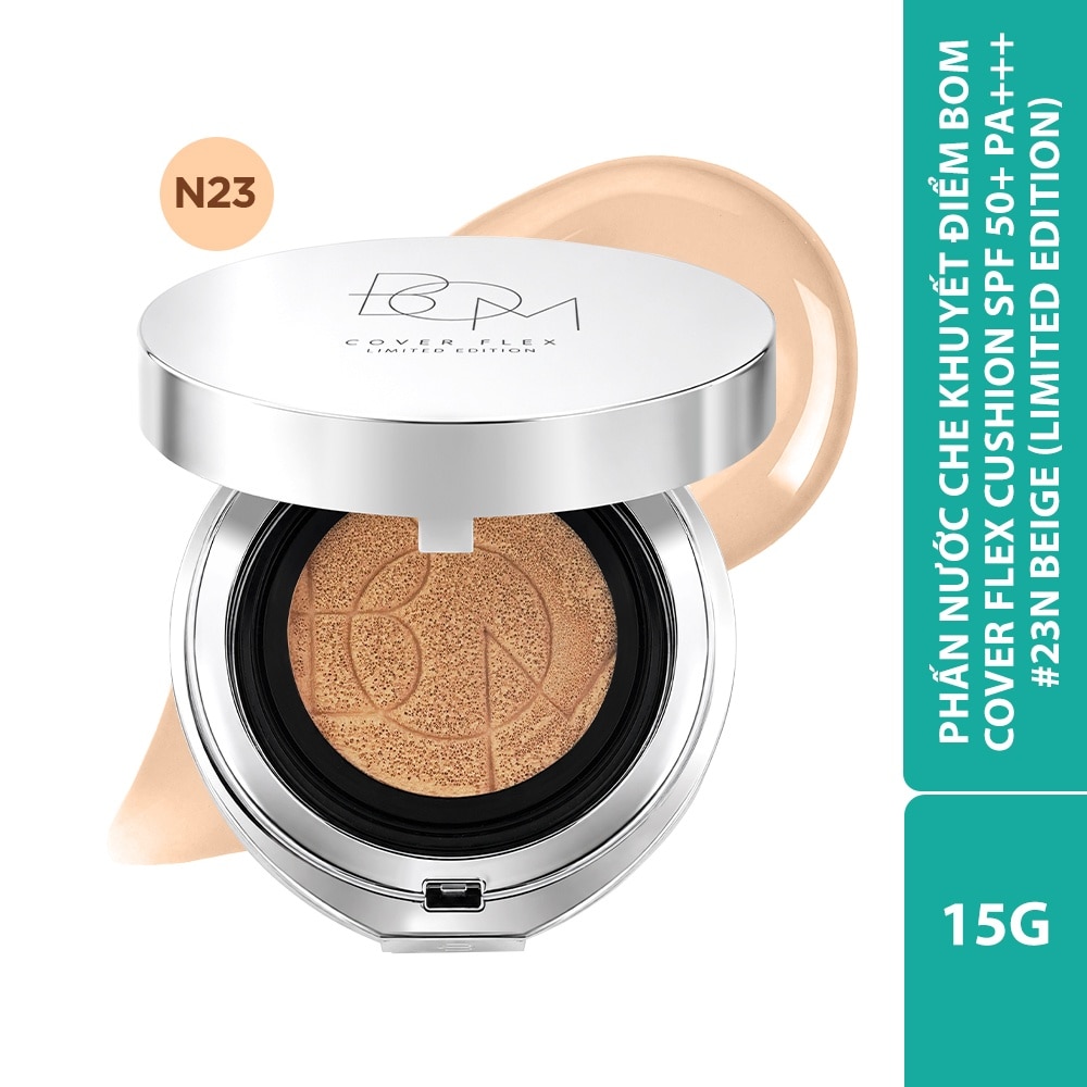 BOM Cover Flex Cushion SPF50+ PA+++ 15g .#23N Beige (Limited Edition)