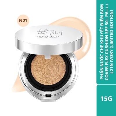 BOM Phấn Nước Đa Năng BOM Che Mọi Khuyết Điểm Cover Flex Cushion SPF50+ PA+++ 15g . image