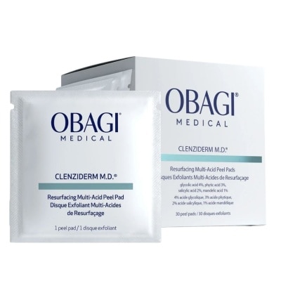 OBAGI Toner Pad Obagi Clenziderm M.D. Resurfacing Multi Acid Peel Pads 30Pads image