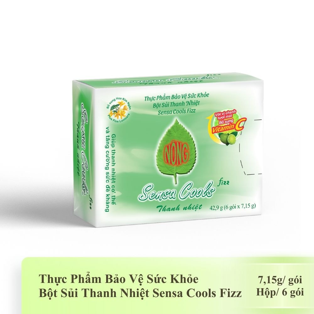 Health Supplement: Sensa Cools Fizz Cooling Effervescent Powder 7.15g x 6 sachets