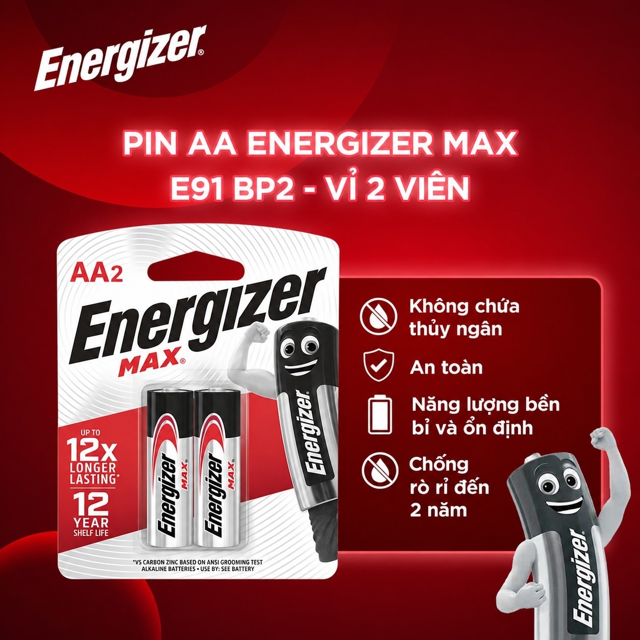 Pin Energizer Max AA 2pcs image
