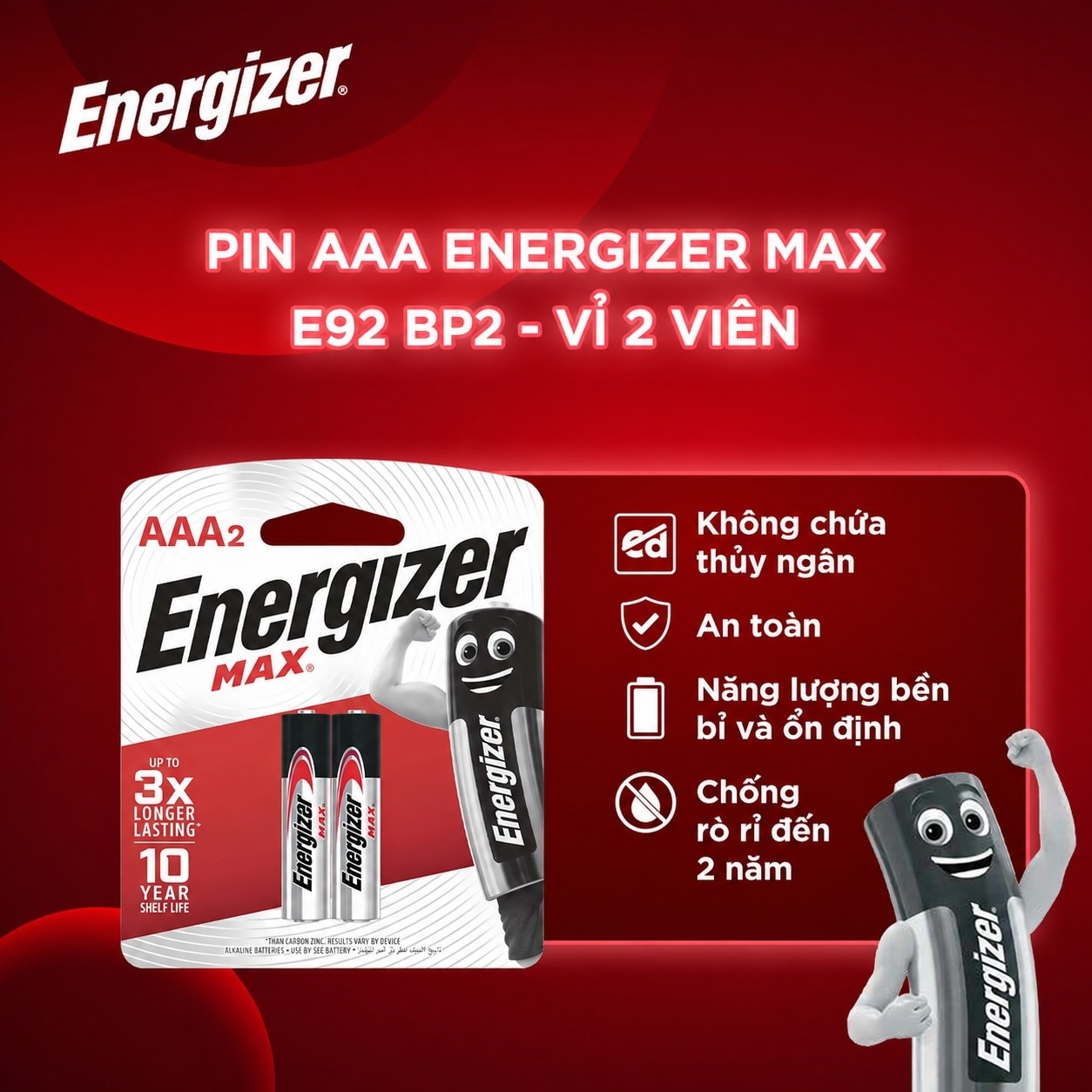 Pin Energizer Max AAA 2pcs image