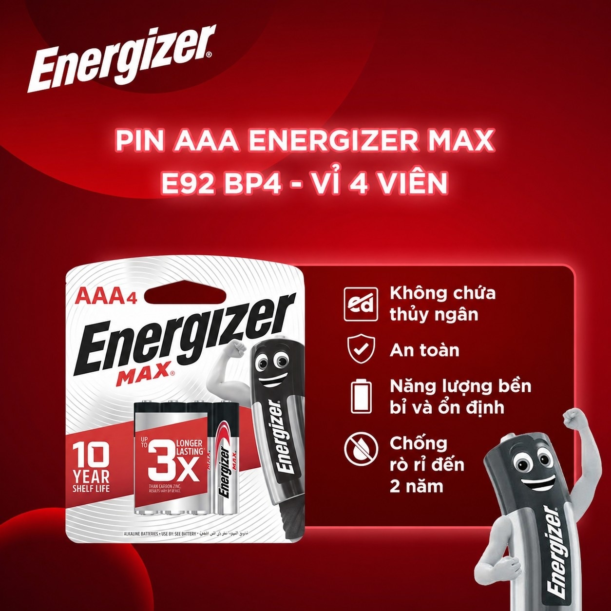 Pin Energizer Max AAA 4pcs image