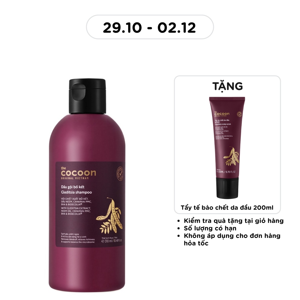 Dầu Gội Bồ Kết Cocoon Giảm Gàu, Ngứa Và Dầu Nhờn 310ml image