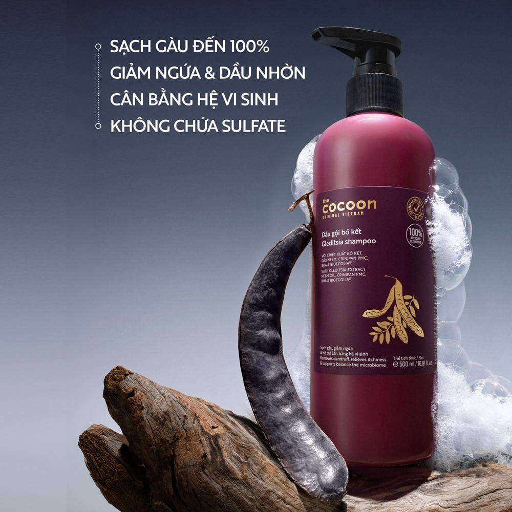 Dầu Gội Bồ Kết Cocoon Giảm Gàu, Ngứa Và Dầu Nhờn 500ml image